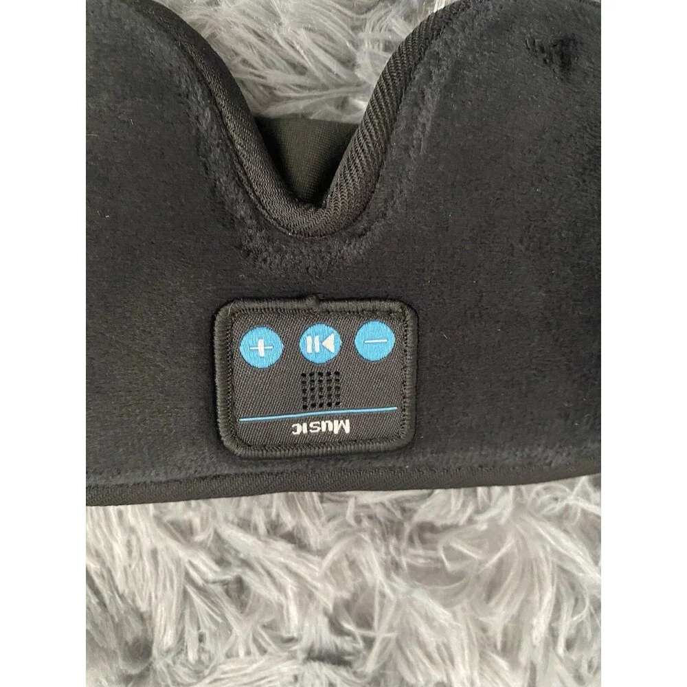 Sleep Mask Sleep Headphones Bluetooth 3D Wireless Music Sleeping Black